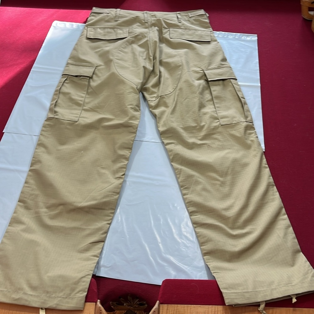 NEW Tact Gear TAN PANTS 32 Take Command Tactical Cargo Size S/R, Ripstop CANVAS